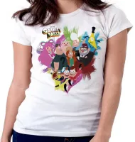 Baby look blusa feminina Gravity Falls todos personagens - Foto 3