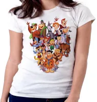 Baby look blusa feminina Hanna Barbera personagens desenho - Foto 5