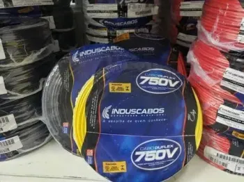 INDUSCABOS  FIOS Cabo Flexível 2,5mm 100Metros 750V PRETO