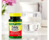 Folate 666mcg  Spring Valley DFE (Folic Acid 400 mcg) C/250 Tablets + Frete Grátis - Foto 2