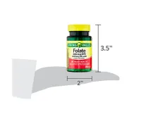 Folate 666mcg  Spring Valley DFE (Folic Acid 400 mcg) C/250 Tablets + Frete Grátis - Foto 8