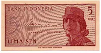 Indonésia - 5 Sen - Cédula Estrangeira - Fe