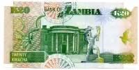 Zâmbia - 20 Kwacha - Cédula Estrangeira - Fe - Foto 2