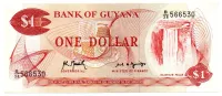 Guiana - 1 Dollar - Cédula Estrangeira - Sob/Fe