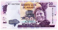 Malaui - 20 Kwacha - Cédula Estrangeira - Fe
