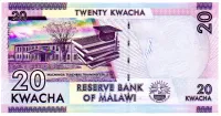 Malaui - 20 Kwacha - Cédula Estrangeira - Fe - Foto 2