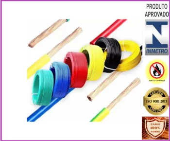 Cabo Flexível 240mm 1 Metros 750V Certificado inmetro 100% cobre