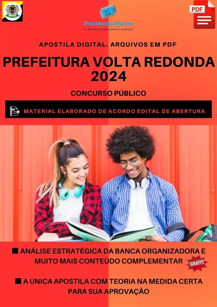 Apostila Pref. Volta Redonda CONTADOR 2024 Imagem