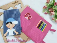 G1.652  Gabarito de Moldes  em MDF Estojo Menino e  Menina - Foto 3