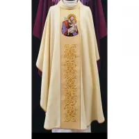 Casula Bordado São José 2 em Cores Litúrgicas