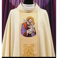 Casula Bordado São José 2 em Cores Litúrgicas - Foto 2