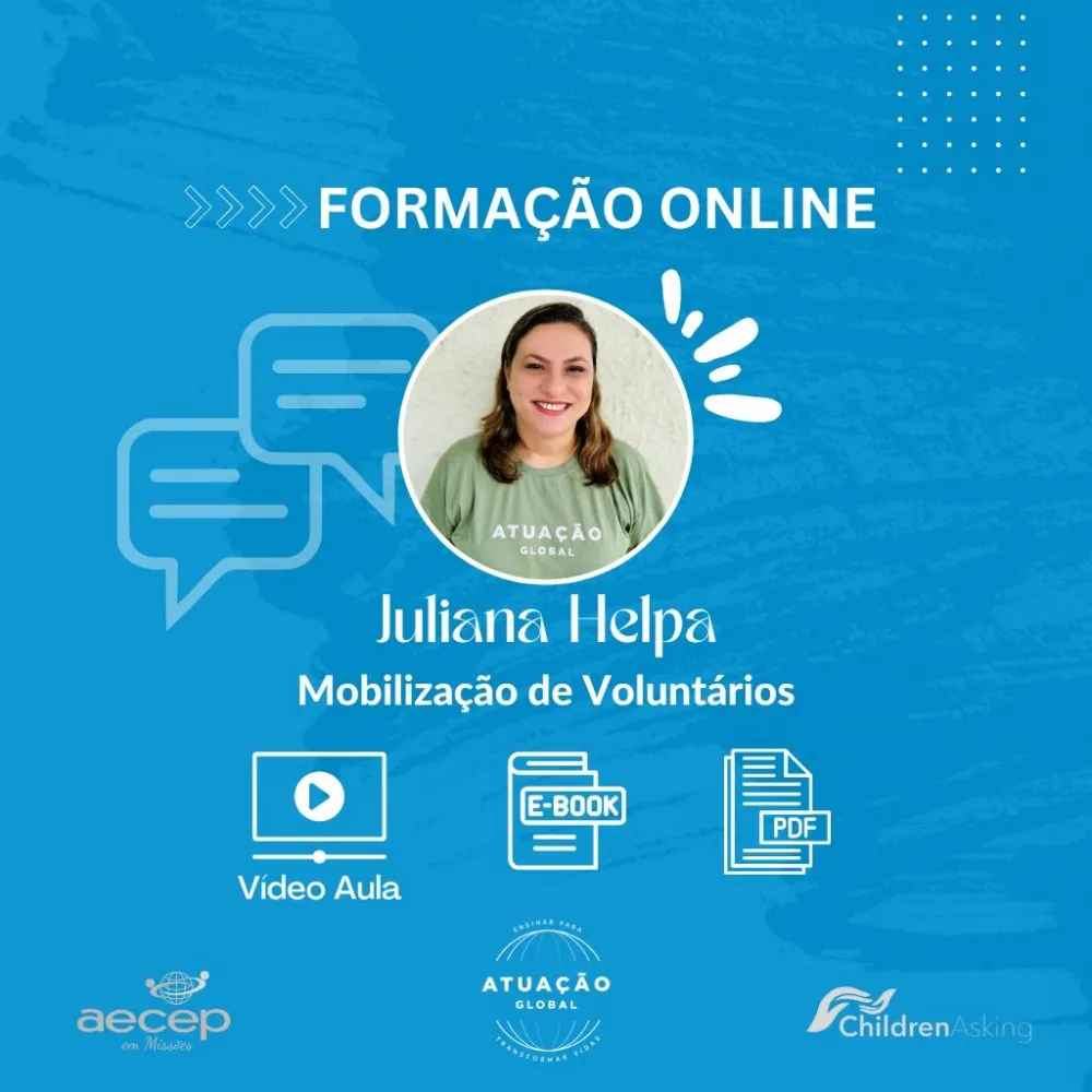 Mobilização de Voluntários: Vídeo Aula + Apresentação em PDF + Ebook 