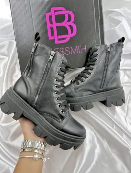 Bota Zíper Preto ( BLESSMIH) 