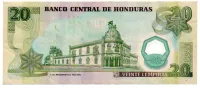 Honduras - 20 Lempiras - Polímero - Cédula Estrangeira - UTG (Rasurada) - Foto 2