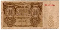 Croácia - 10 Kuna - Cédula Estrangeira - BC