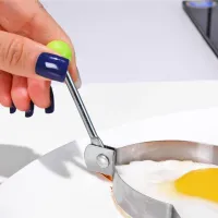 Kit Forma Modeladora em Aço Inox para Ovo Frito, Panqueca, Omelete - 5 Pçs - Foto 14
