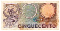 Itália - 500 Lire - Cédula Estrangeira - MBC - Foto 2