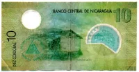 Nicarágua - 10 Cordobas - Polímero - Cédula Estrangeira - MBC - Foto 2