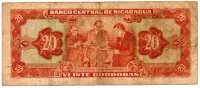 Nicarágua - 20 Cordobas - Cédula Estrangeira - UTG - Foto 2