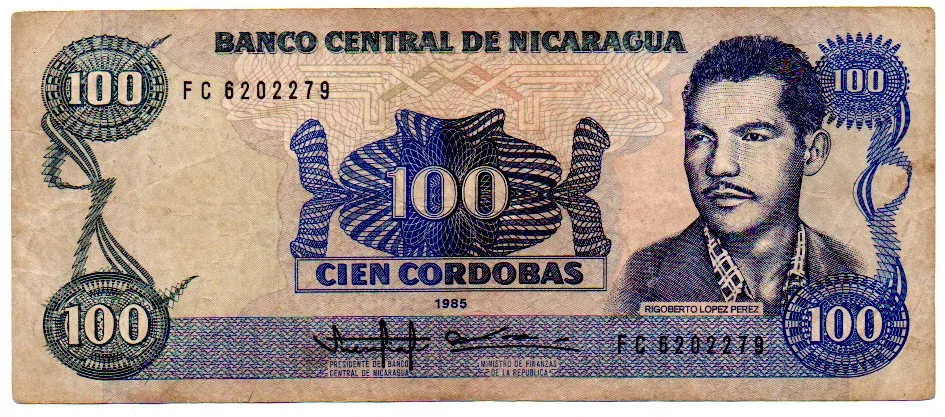 Nicarágua - 100 Cordobas - Cédula Estrangeira - MBC