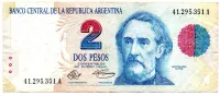 Argentina - 2 Pesos - Cédula Estrangeira - MBC