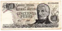 Argentina - 50 Pesos - Cédula Estrangeira - MBC