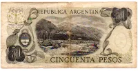 Argentina - 50 Pesos - Cédula Estrangeira - MBC - Foto 2