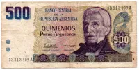 Argentina - 500 Pesos - Cédula Estrangeira - MBC