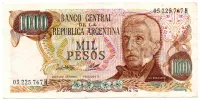 Argentina - 1000 Pesos - Cédula Estrangeira - MBC/Sob