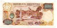 Argentina - 1000 Pesos - Cédula Estrangeira - MBC/Sob - Foto 2