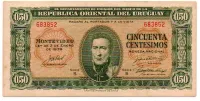 Uruguai - 50 Centesimos - Cédula Estrangeira - MBC/Sob