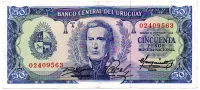 Uruguai - 50 Pesos - Cédula Estrangeira - MBC/Sob