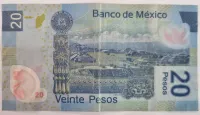 México - 20 Pesos - Polímero - Cédula Estrangeira - MBC - Foto 2