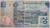 México - 20 Pesos - Polímero - Cédula Estrangeira - MBC - Foto 2