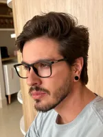 - Armação de Óculos de Grau Masculino Johanes - Foto 2
