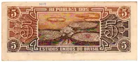 C112 - 5 Cruzeiros - Série 076 - Índio - Data: 1962 - UTG (Rasurada) - Foto 2