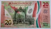 México - 20 Pesos - Polímero - Cédula Estrangeira - MBC