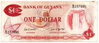 Guiana - 1 Dollar - Cédula Estrangeira - UTG
