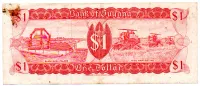 Guiana - 1 Dollar - Cédula Estrangeira - UTG - Foto 2
