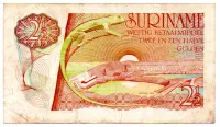 Suriname - 2 1/2 Gulden - Cédula Estrangeira - MBC - Foto 2