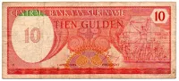 Suriname - 10 Gulden - Cédula Estrangeira - MBC