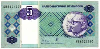 Angola - 5 Kwanzas - Cédula Estrangeira - MBC/Sob