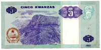 Angola - 5 Kwanzas - Cédula Estrangeira - MBC/Sob - Foto 2
