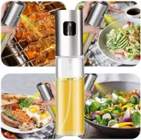 Borrifador Spray para Azeite, Óleo, Shoyo, Vinagre, etc - Vidro e Inox- 100ml  - Foto 9