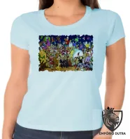 Baby look blusa feminina hanna barbera scoob jonny flintstones penelope - Foto 2