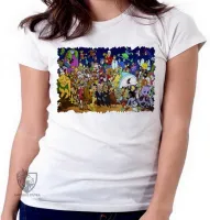 Baby look blusa feminina hanna barbera scoob jonny flintstones penelope - Foto 5