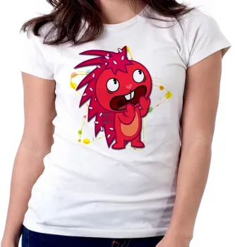 Baby look blusa feminina Happy Tree Friends Flakey - Foto 2