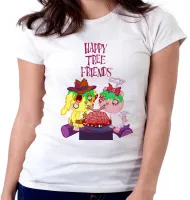 Baby look blusa feminina Happy Tree Friends spaguetti - Foto 3