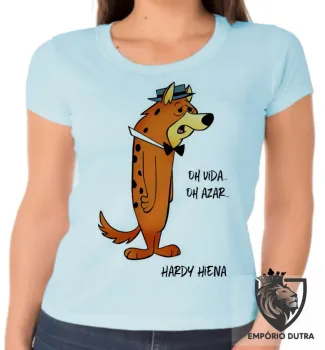 Baby look blusa feminina Hardy Hiena oh vida oh azar hanna barbera - Foto 2