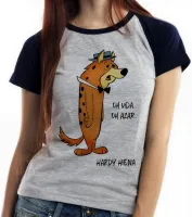 Baby look blusa feminina Hardy Hiena oh vida oh azar hanna barbera - Foto 4
